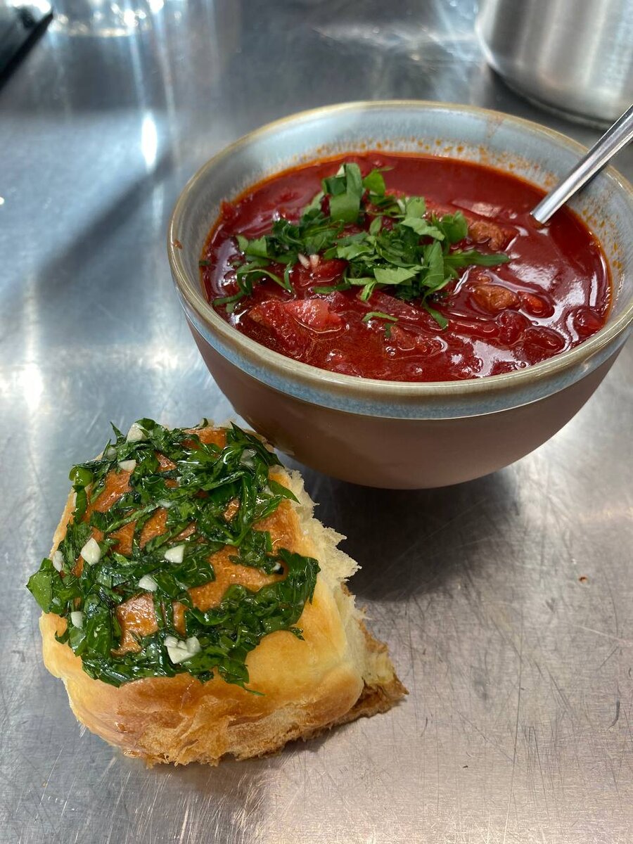 Борщ с пампушками #chefmfkos