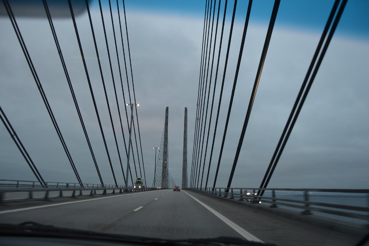Дорога по Эресуннскому мосту. Фото Александры Кудрявцевой