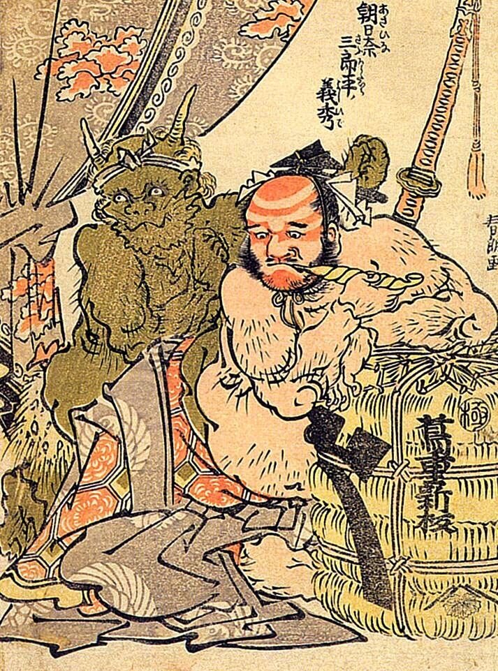 Катсушика Хокусай "Демоны". Наверное, похожие демоны искушали супругов.