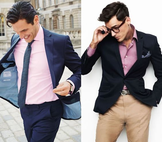 Урок стиля для мужчин – с чем носить розовую рубашку?
