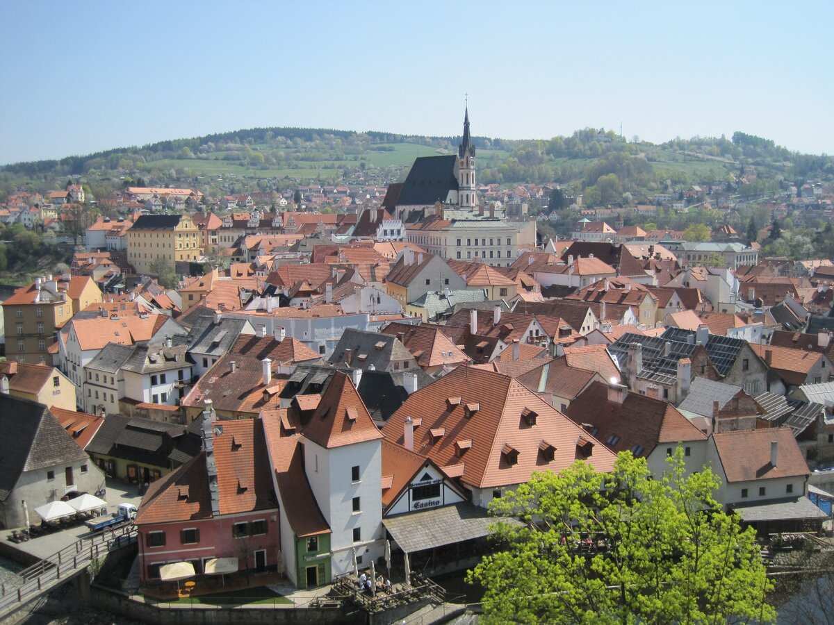 1. Вид на исторический центр Чески-Крумлова.