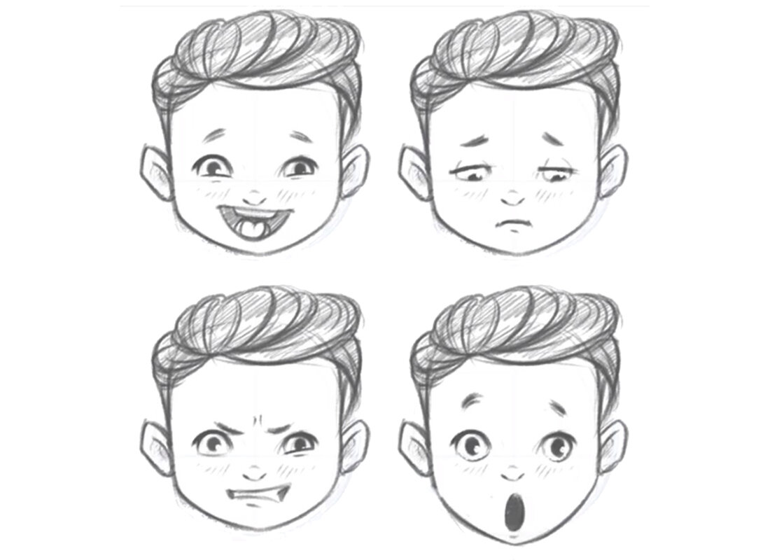 Скриншот из 4 урока В.Кошелевой по дизайну персонажей