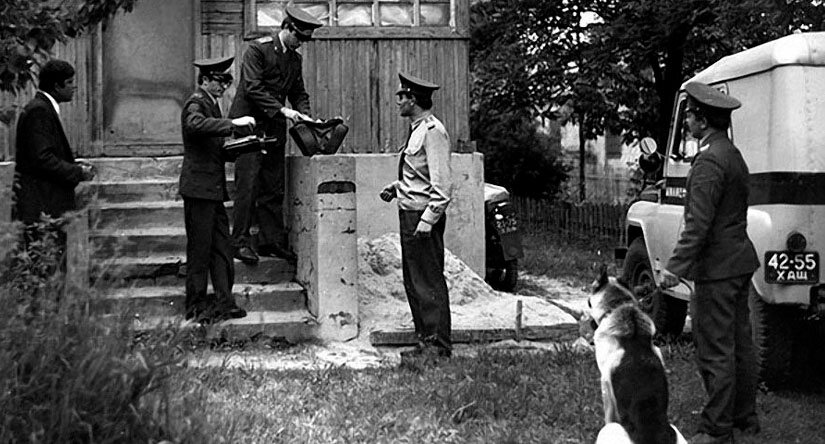 Советская милиция за работой