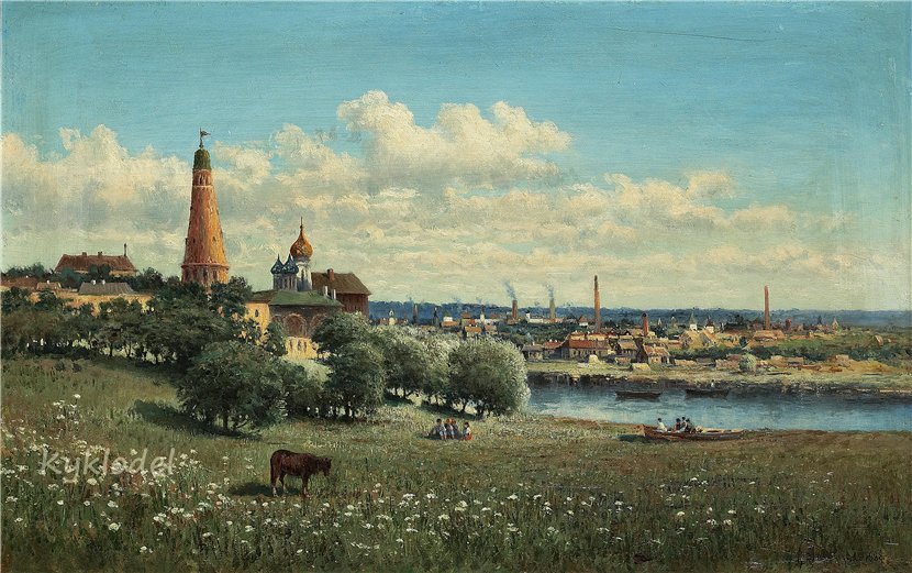 Вид Симонова монастыря близ Москвы. 1888 г.