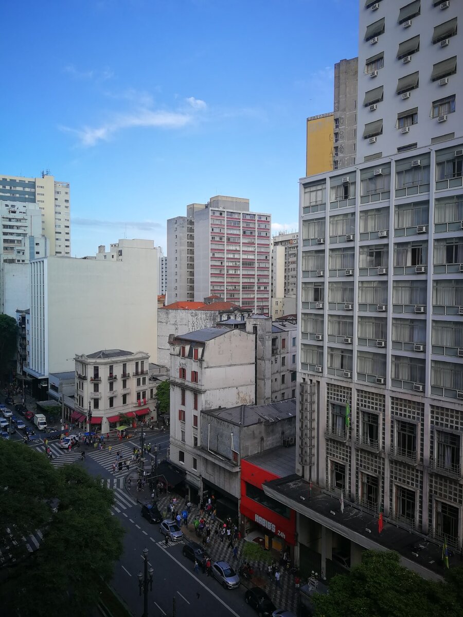 Вид на авениду Ипиранга, Сан-Паулу, январь 2020, фото: Нетунаева Э.Б.