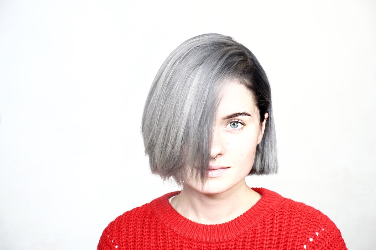 Оттенок графит для любительниц холодненького