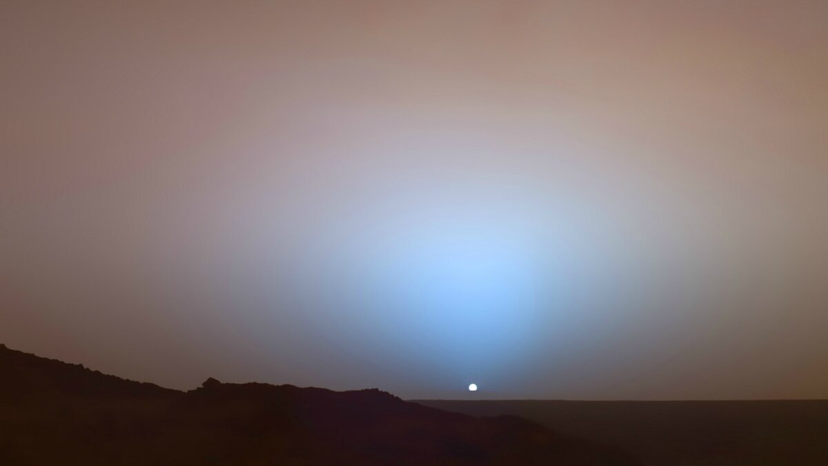 Закат на Марсе.