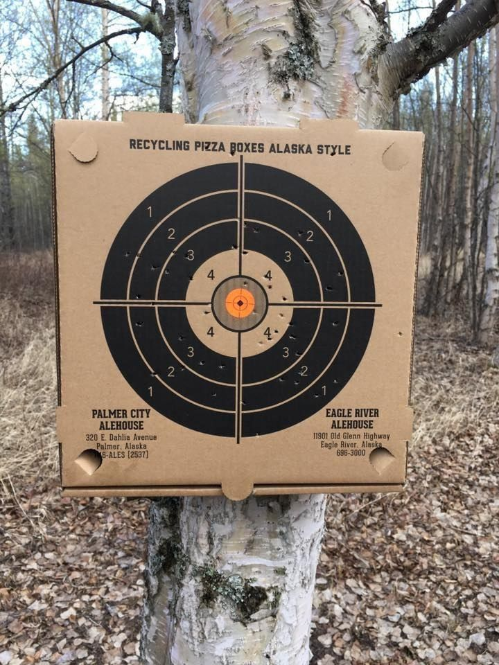 фотография для привлечения внимания. так, говорят, выглядит коробка из-под пиццы на Аляске)