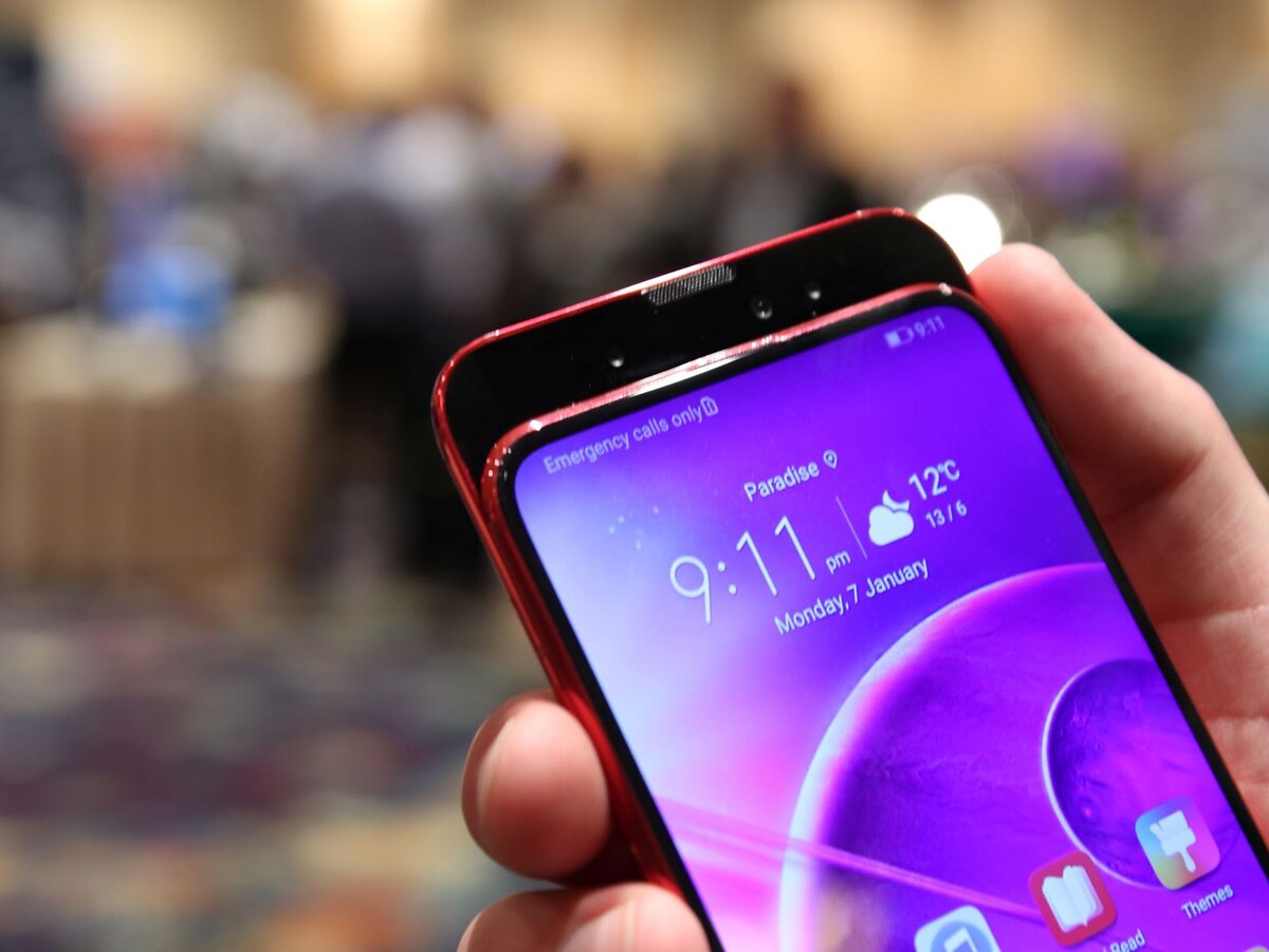 Фронтальная камера установленная в слайдер