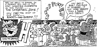 Вырезка из комикса про "Креветку Рокки".