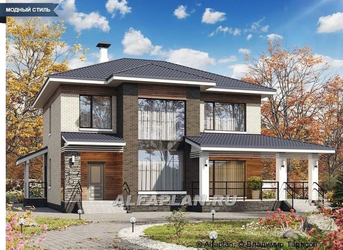    Проект дома 663А «Светлая полоса»,  ©Владимир Тарасов 