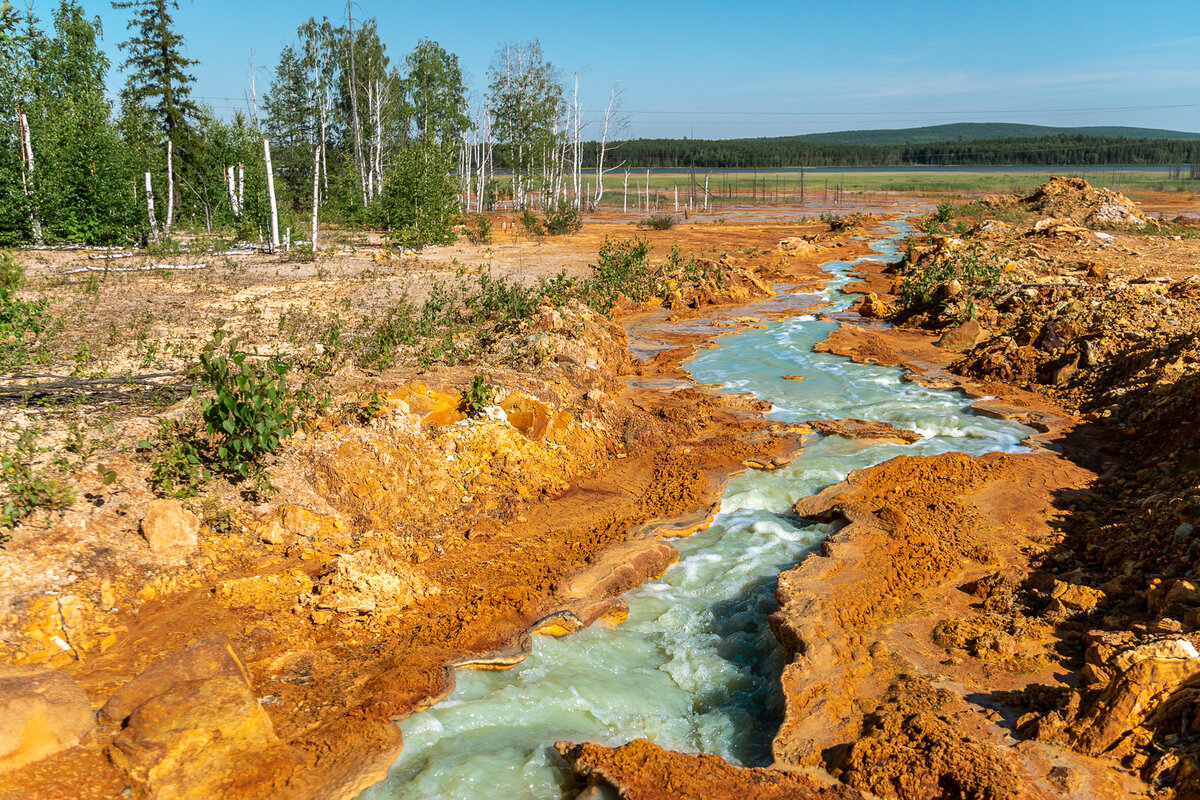 Окрестности медного рудника в наши дни.