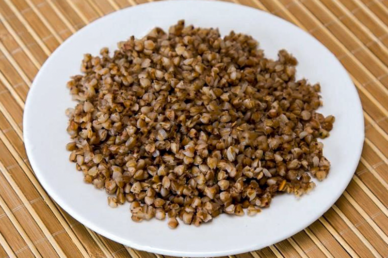 Тарелка вкусной гречки