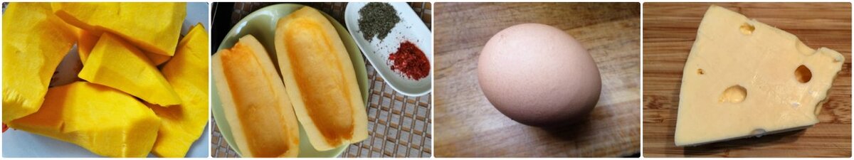 Продукты для треуголок из тыквы, кабачка и сыра
