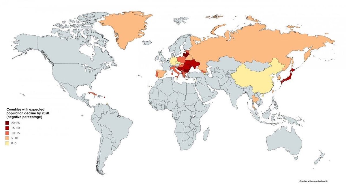 Карта 2050 года