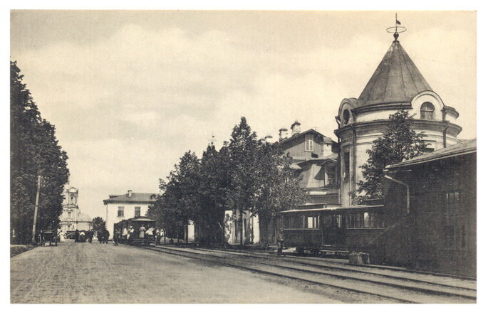 Молочная ферма Петровской (Тимирязевской) сельско-хозяйственной академии ,  20-ые годы. ( почтовая открытка из архива ЖСК)