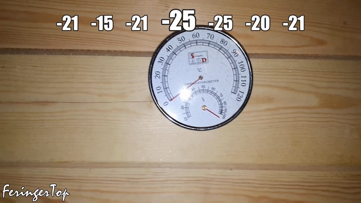 На четвёртый день морозов в землянке небольшой, но плюс!