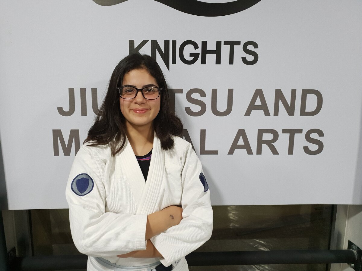 Иордания, Амман. Юная черкешенка, занимающаяся джиу-джитсу