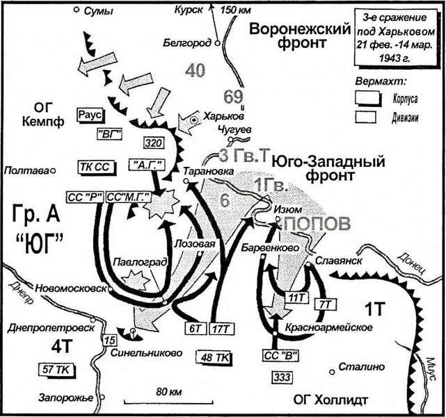 Карта харькова 1943