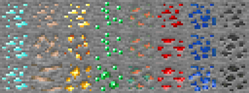 Фото железной руды из майнкрафта