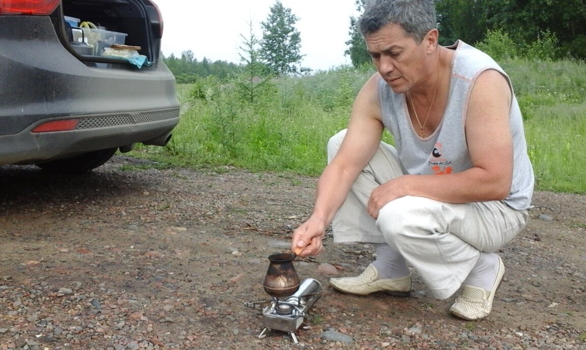 Готовим кофе. Фото из личного архива