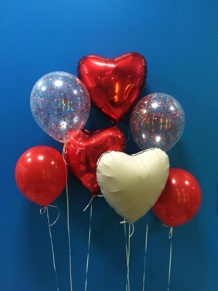 Воздушные шары, наполненные газом. Форма – на любой вкус