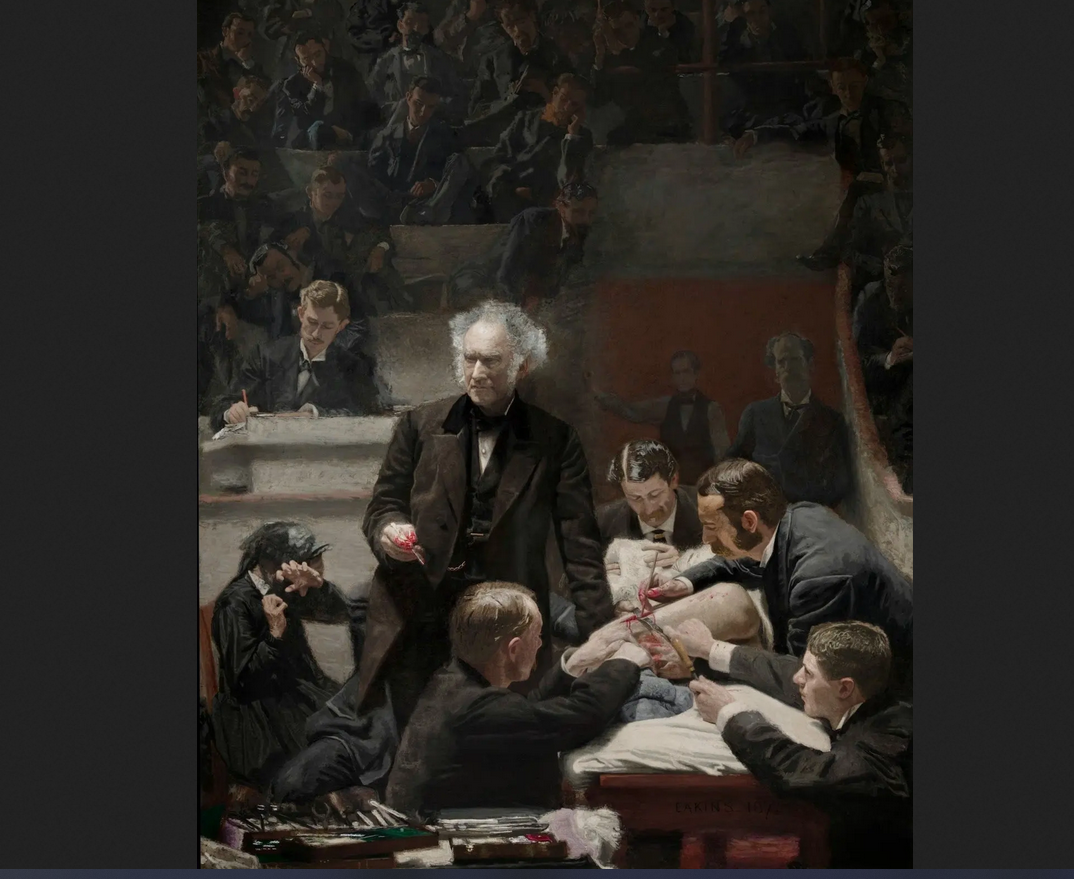 Томас Икинс. "Клиника Гросса", 1875