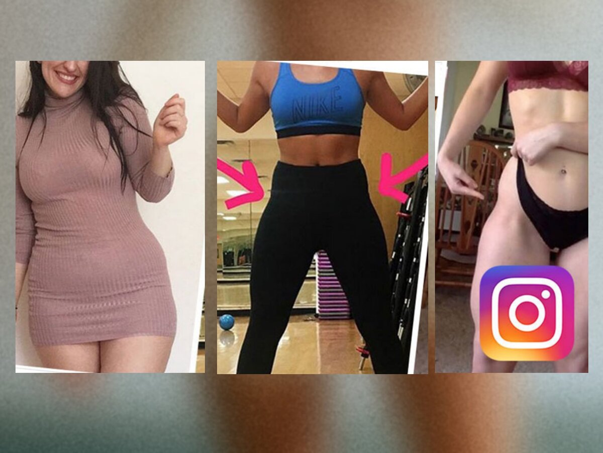 Провалы в бедрах в результате лишнего жира/в результате тренировок