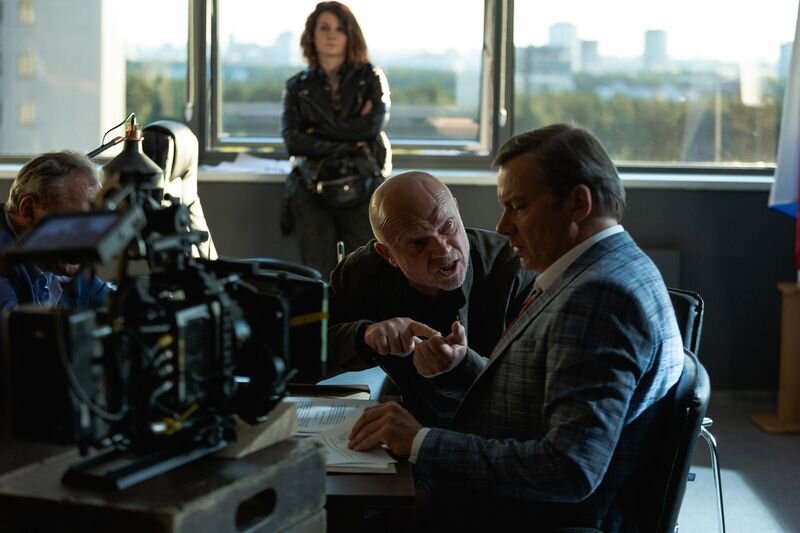 Кадр со съемок сериала «Агеев»