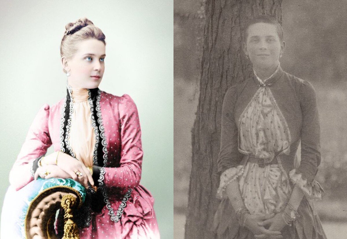 Зинаида Николаевна Юсупова до болезни и во время лечения