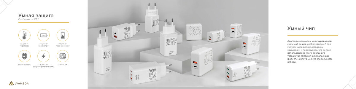 Модели сетевых зарядных устройств LYAMBDA
