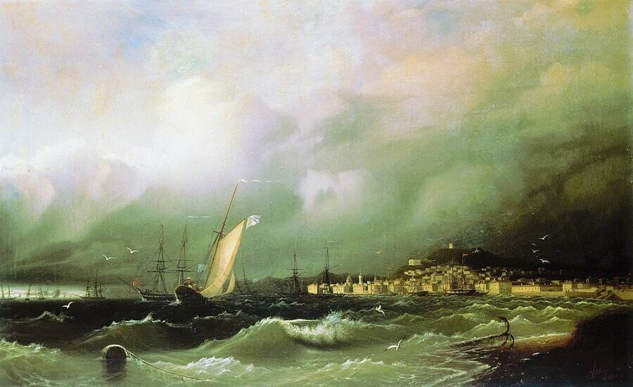 Старая Феодосия. Художник И.К. Айвазовский. Источник: wikimedia.org