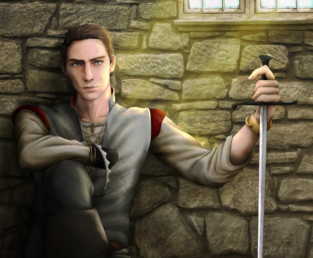 Принц Джошуа из Светлого Арда (арт codenameantarctica, www.devianart.com). Обратите внимание - у него отрублена правая кисть, как у Джейме Ланнистера.