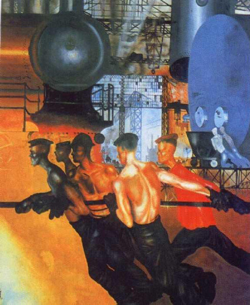 Ю. Пименов "Даешь тяжелую индустрию!", 1927