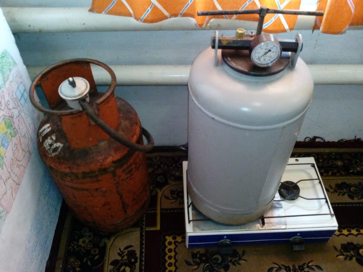  Автоклавная на кухне.