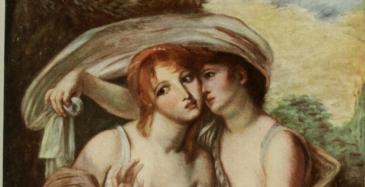 Две сестры (фрагмент) — Грёз Жан-Батист (1725-1805)