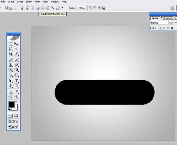 Как нарисовать кнопку в фотошопе