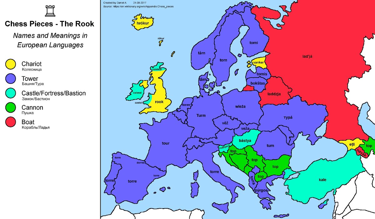 Европа правила. Chess names.