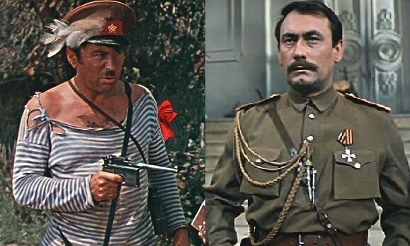 Красный комиссар товарищ Попандопуло и белый казак Назар Дума.