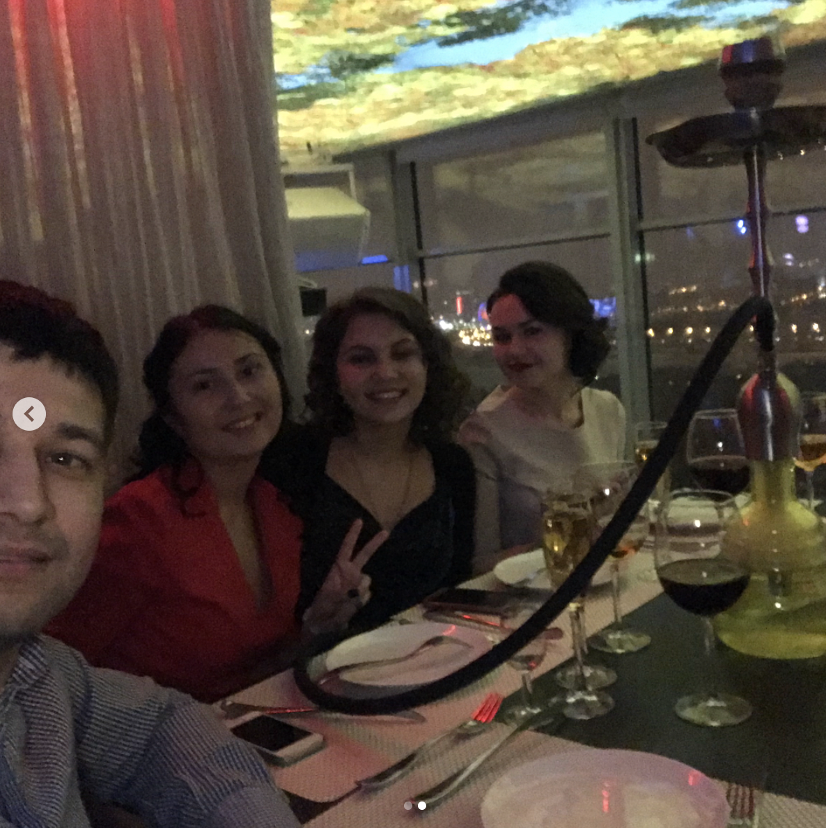 Фото корпоратива с того самого ресторана. Вид из него, конечно, шикарный! ))