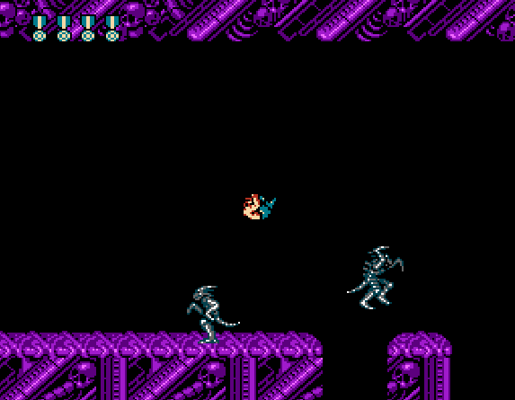 Второе место для активации бага. Кадры из игры «Super Contra».