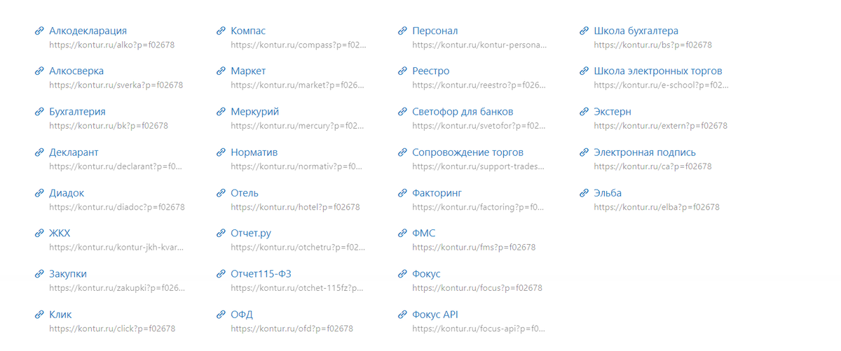 Примерный список...