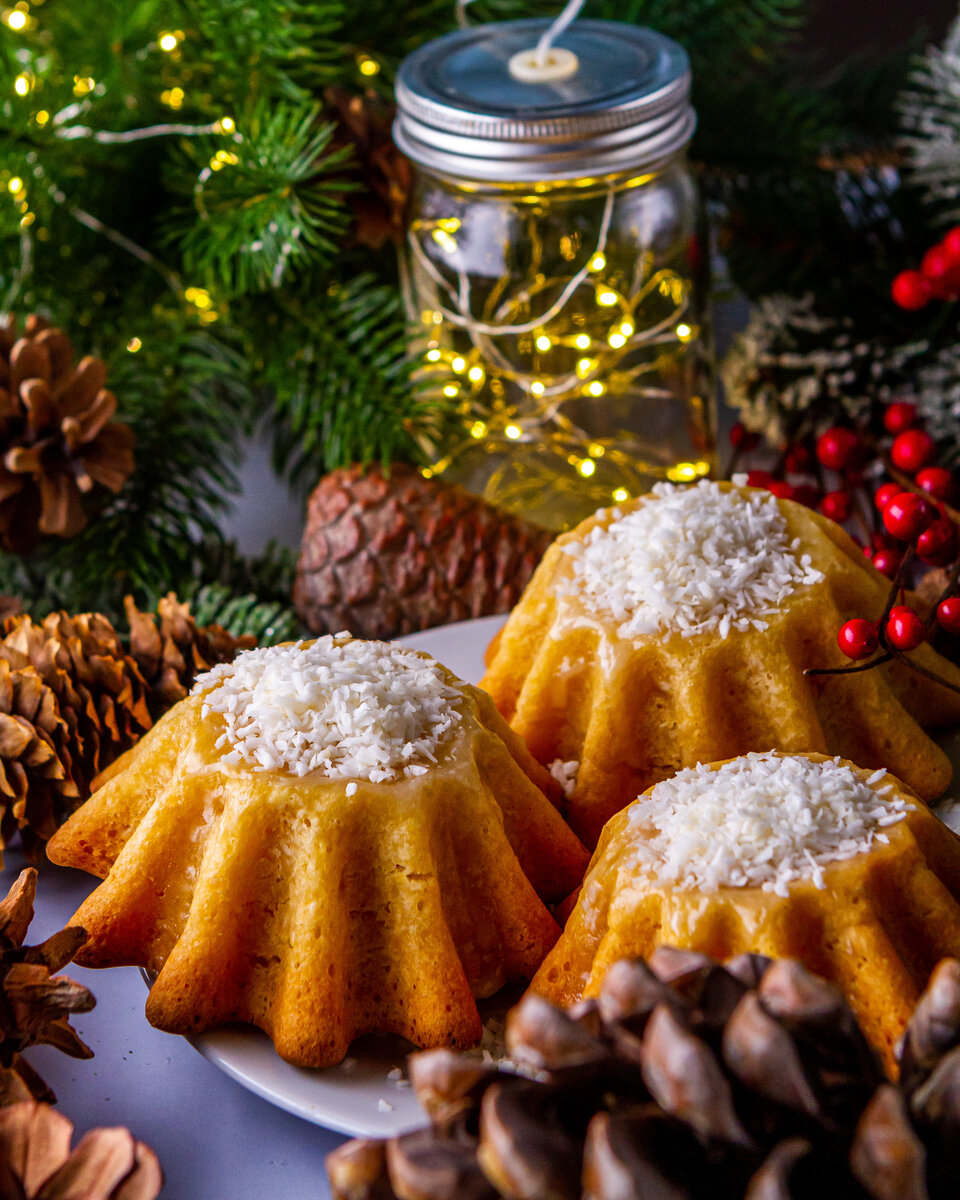  🥥 Кокосово-сметанные кексы🥧