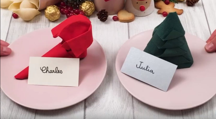 Красивая подача салфеток