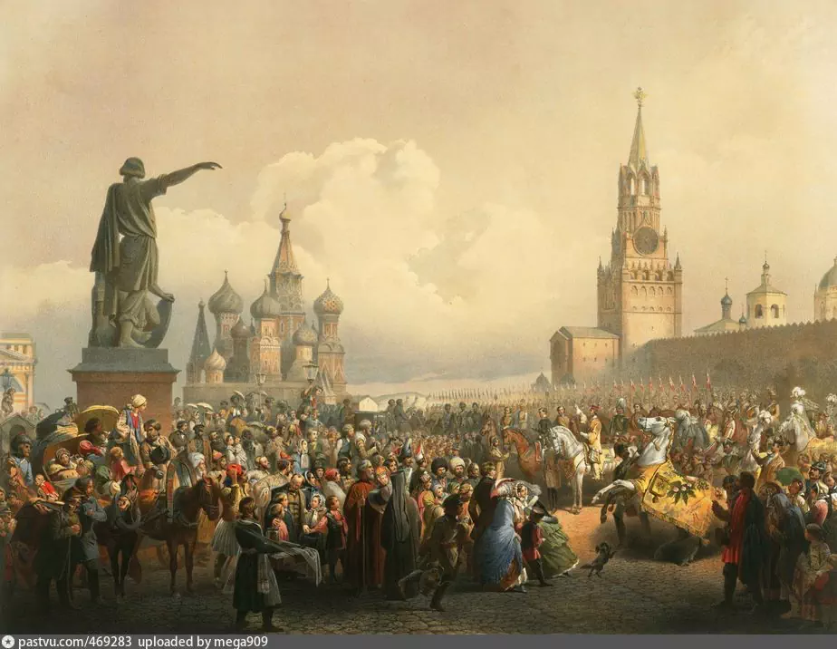 Тимм В.Ф. Коронационные торжества на Красной площади. 1856 год