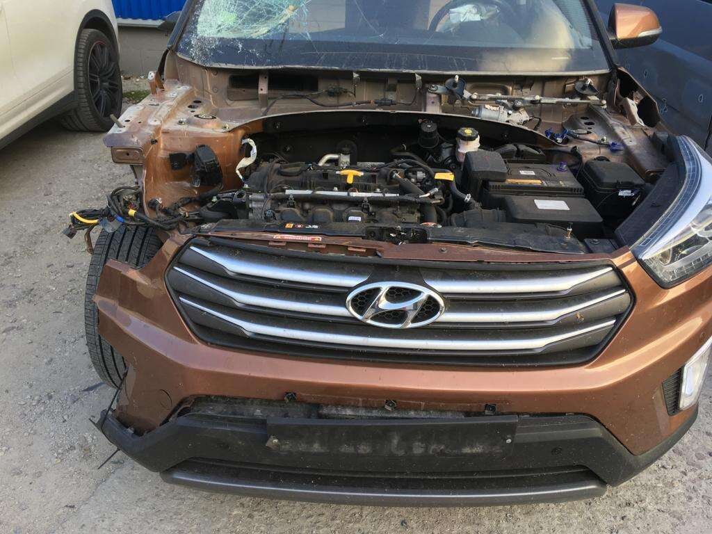 В таком виде мы приняли машину в ремонт