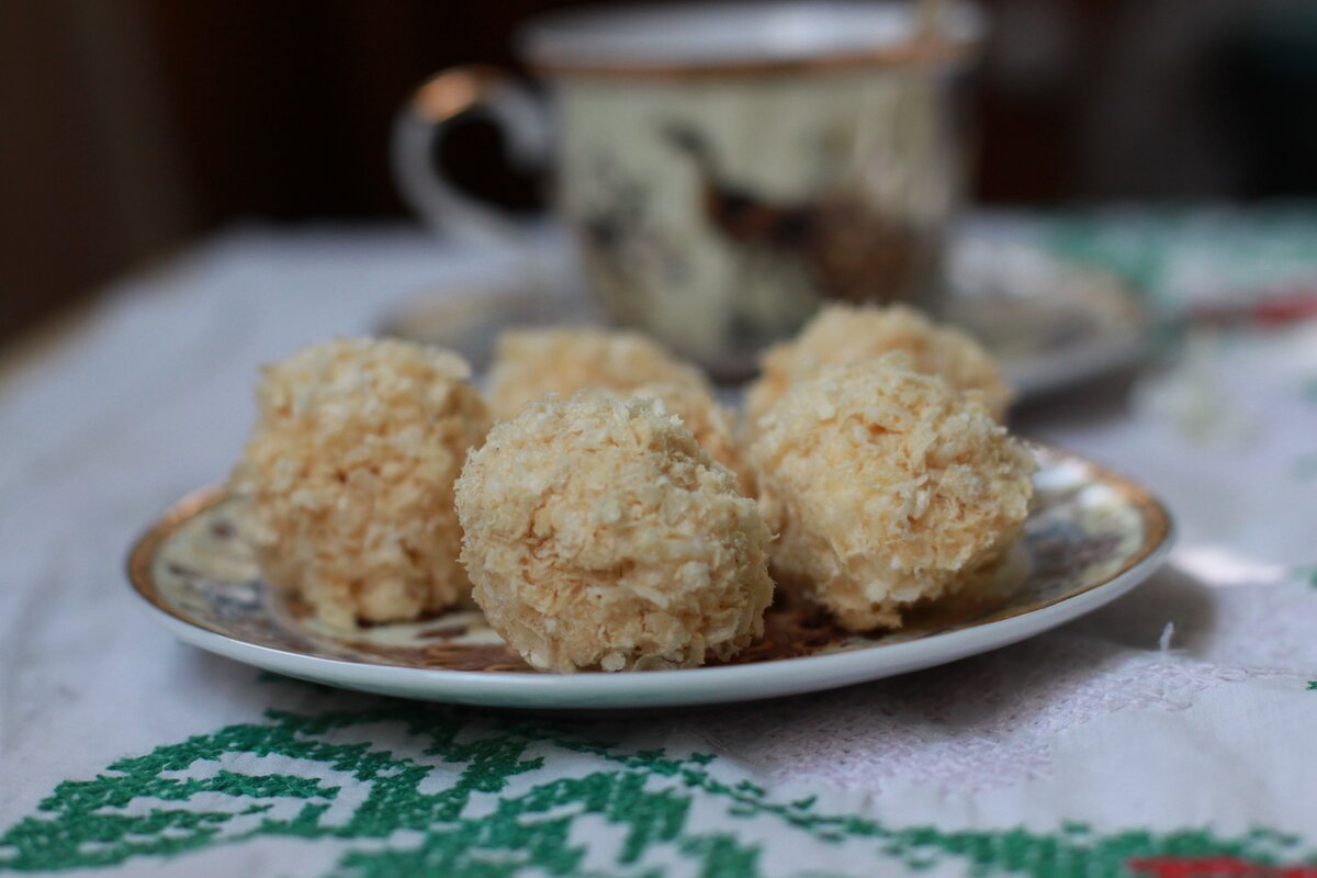 рафаэлло домашнее рецепт со сгущенкой и маслом | Дзен