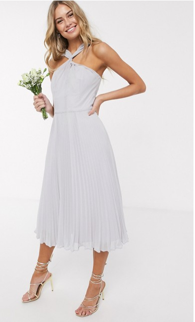 asos_Платье с плесированной юбкой_Oasis_ цена 3890 рублей