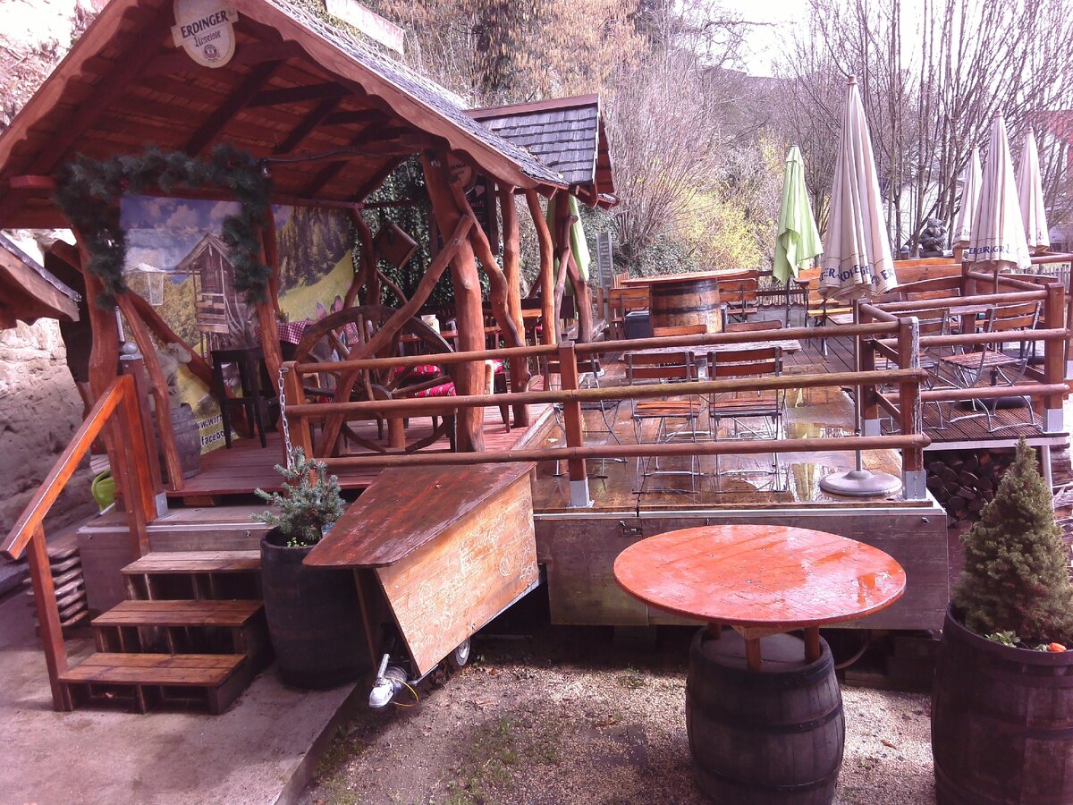 Майнау. Кафе.