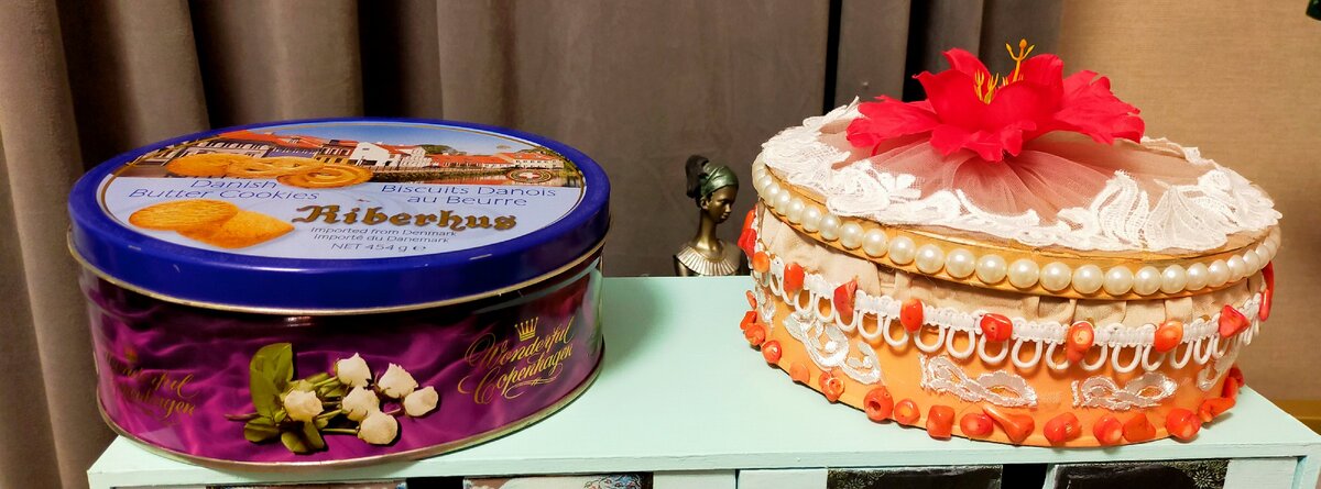 Коробка из-под печенья и её новая жизнь.